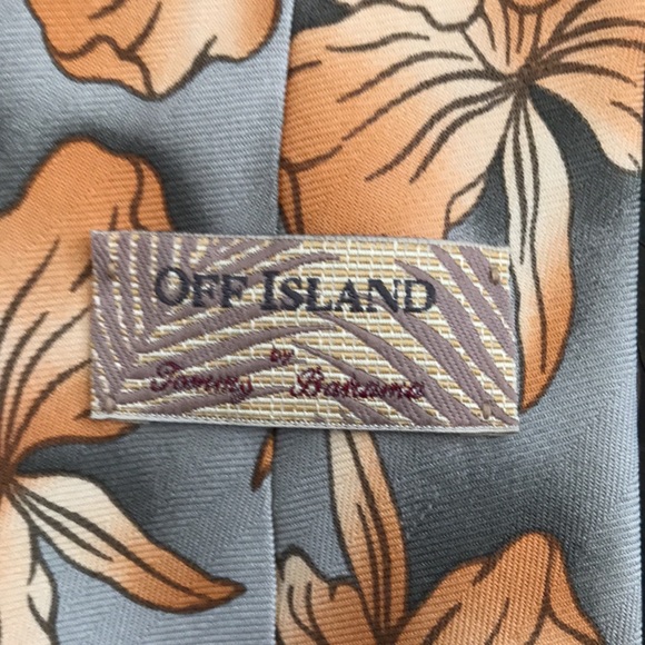 Vintage Off Island Tommy Bahama Hawaiian Tie - Picture 6 of 10